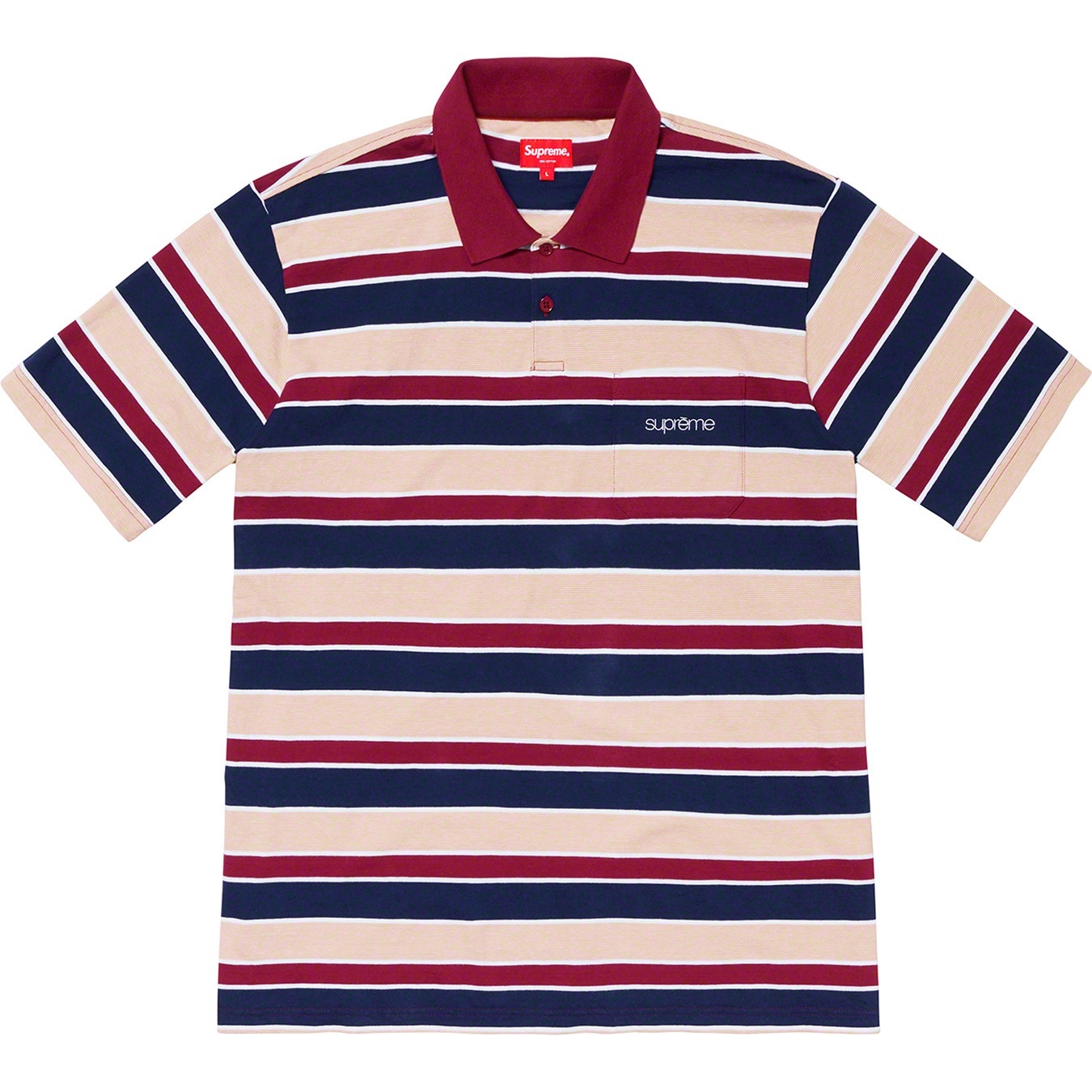 Classic Logo Stripe Polo view 4